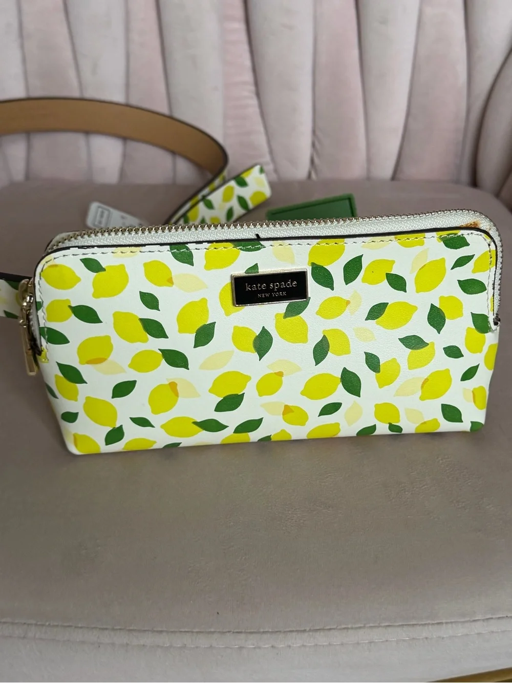 Kate Spade ♠️ Lemon Toss Belt Bag Sz L/XL 🍋